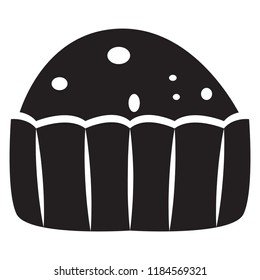 Isolated cupcake icon