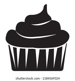 Isolated cupcake icon