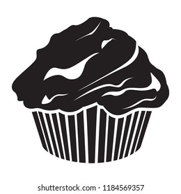 Isolated cupcake icon