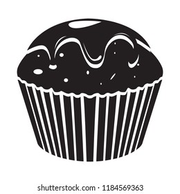 Isolated cupcake icon