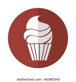 isolated cupcake icon 