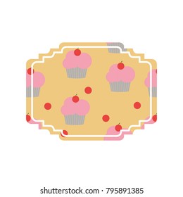 Cupcake Label Design Stock Vector (Royalty Free) 795891337 | Shutterstock