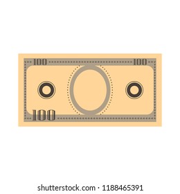 Isolated currency bill icon