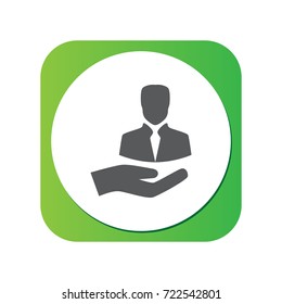 Isolated Customer Icon Symbol On Clean Background. Vector Client Element In Trendy Style.