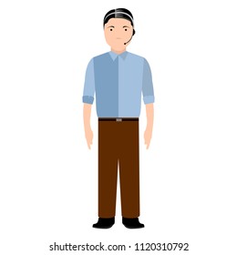 Isolated customer service avatar