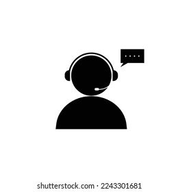 Isolated customer service icon vector graphics