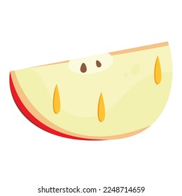 Tejido aislado de manzana con vectores de miel