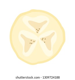 isolated cut fruit