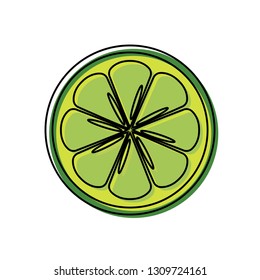 isolated cut lemon