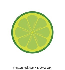 isolated cut lemon