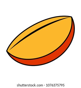 Isolated cut mango icon
