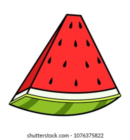 Isolated cut watermelon icon