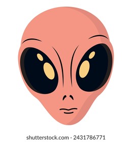 Isolated cute alien avatar Vector illustration