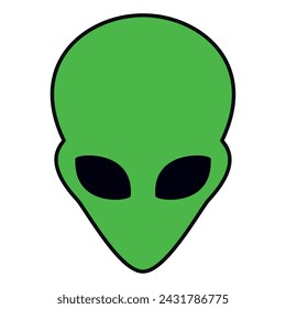 Isolated cute alien avatar Vector illustration