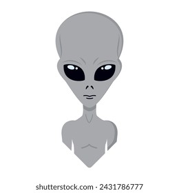 Isolated cute alien avatar Vector illustration