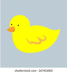 Isolated cute animal on a colored background. Vector illustration