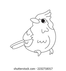 Isolated cute bird icon Animal Vector