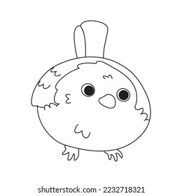 Isolated cute bird icon Animal Vector