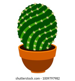 Isolated cute cactus icon. Vector illustration design