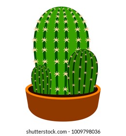 Isolated cute cactus icon. Vector illustration design