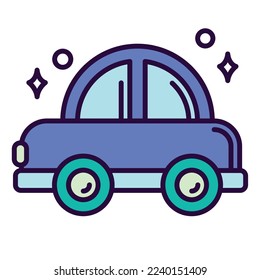 Isolated cute car toy icon Vector illustration