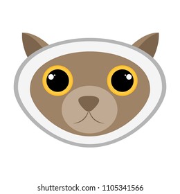 Isolated cute cat avatar