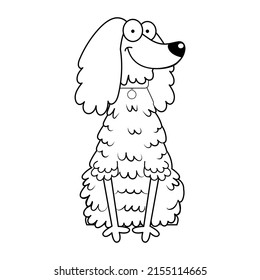 Isolated cute cocker spaniel dog breed cartoon Vector illustration