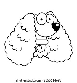 Isolated cute cocker spaniel dog breed cartoon Vector illustration