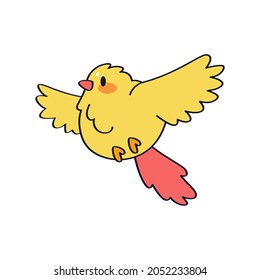 Isolated cute and colored bird Vector illustration