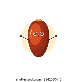 Isolated cute dates simple vector logo design
