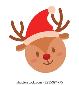 Isolated cute deer character avatar Vector