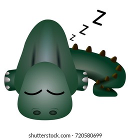 Isolated cute dinosaur on a white background, Vector illustration