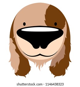 Isolated cute dog avatar