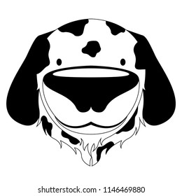 Isolated cute dog avatar