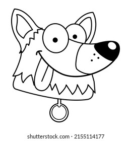 Isolated cute dog breed cartoon kawaii Vectorillustration