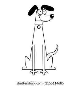 Isolated cute dog breed cartoon kawaii Vectorillustration