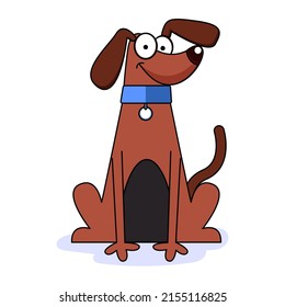 Isolated cute dog breed cartoon kawaii Vectorillustration
