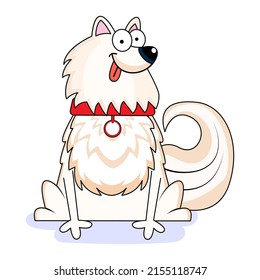 Isolated cute dog breed cartoon kawaii Vectorillustration