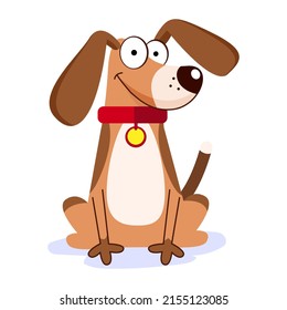Isolated cute dog breed cartoon kawaii Vectorillustration