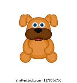 Isolated cute dog icon