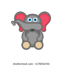 Isolated cute elephant icon