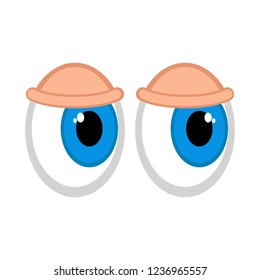 Isolated cute eyes image. Vector illustration design