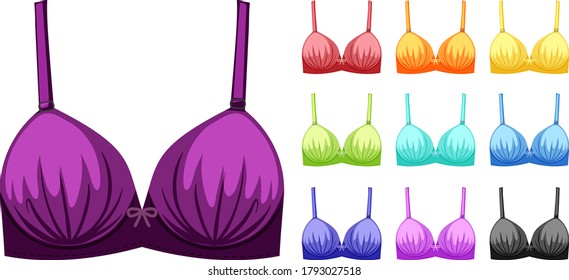 Isolated cute female underwear  illustration