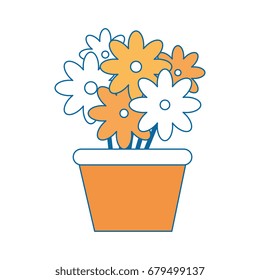 isolated cute flowers