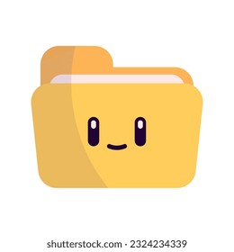 Isolated cute folder office icon Vector illustration