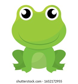Isolated cute frog cartoon - Vector illustration design