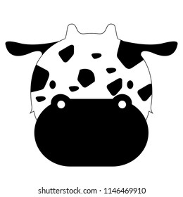 Isolated cute giraffe avatar