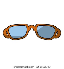 isolated cute glasses