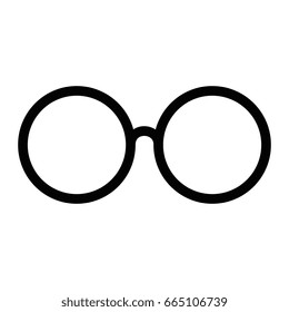 isolated cute glasses