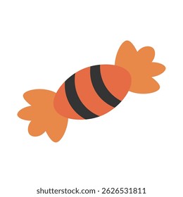 Isolated cute halloween candy icon Vector illustration